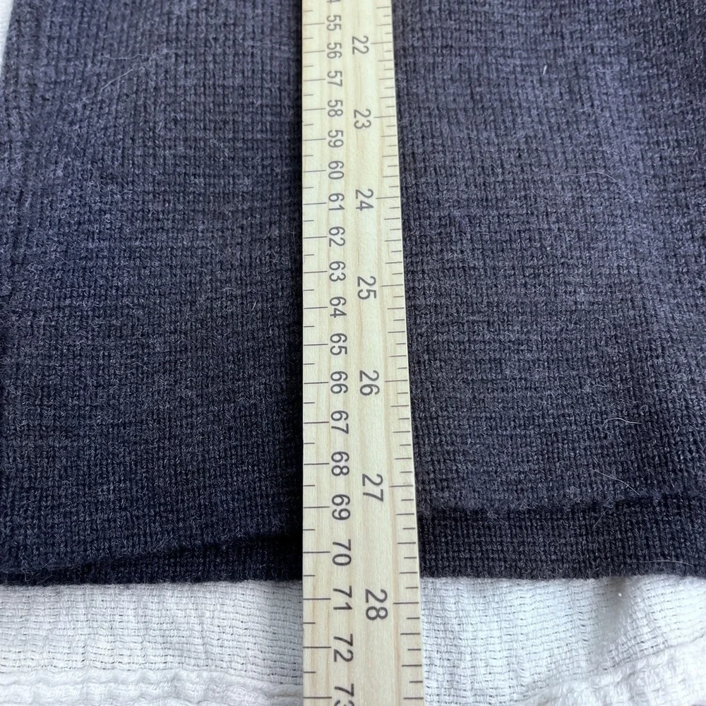 J. Crew Peacoat Women 1X Gray Wool Blend Double Breasted Vintage Dark Academia